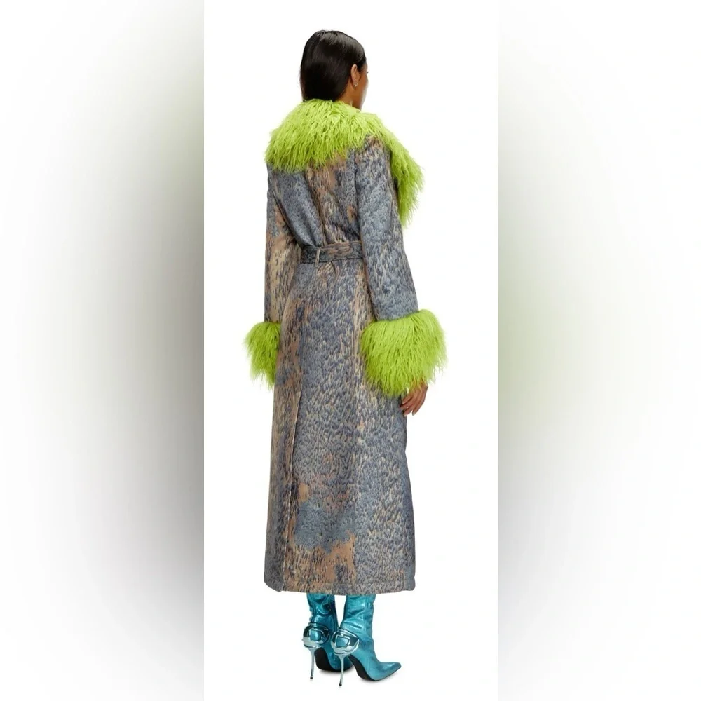 Diesel G-Roove Printed Trench Coat Size 38 or US 0-2  NWT